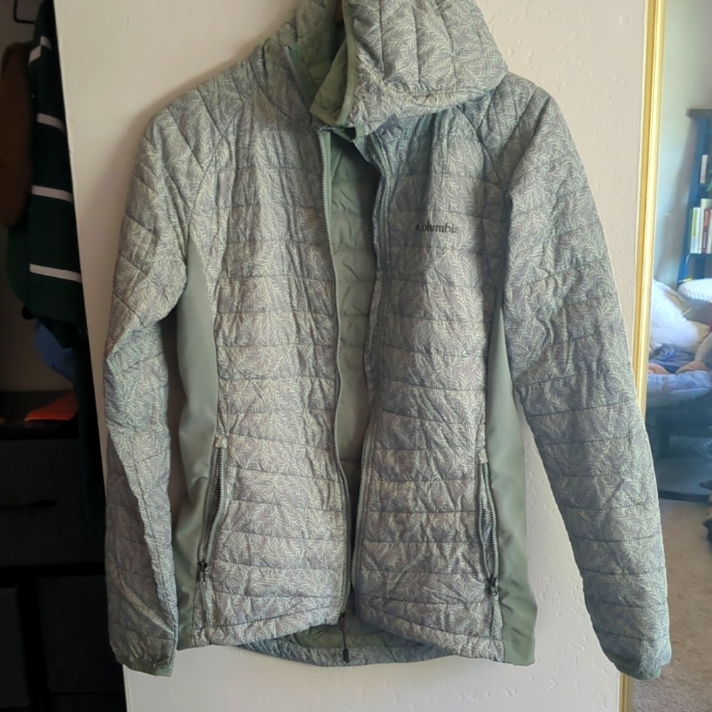 Columbia Quilted Jacket in Light Green